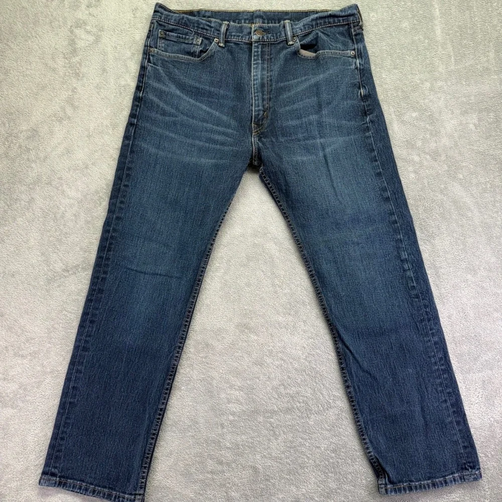 Levi Strauss 505 Mens Jeans‎ Dark Wash Straight Fit Size 38x30